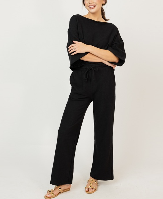 Boatneck Pants Set