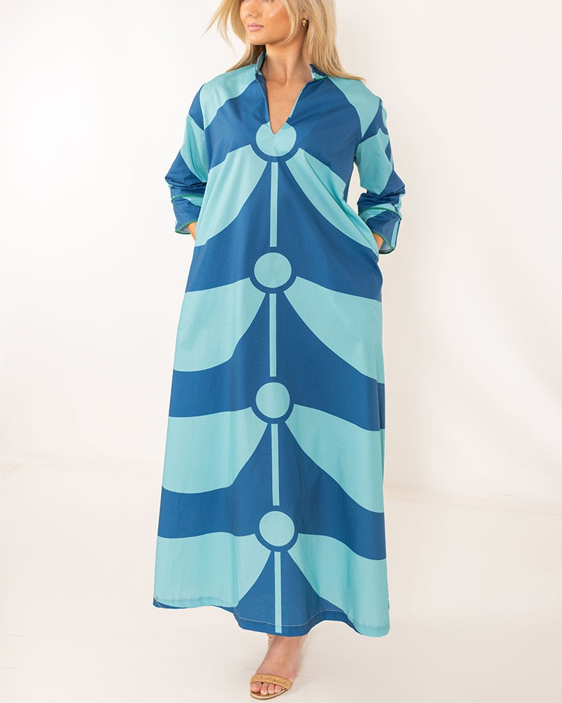 Blue Toddy Charleston Dress