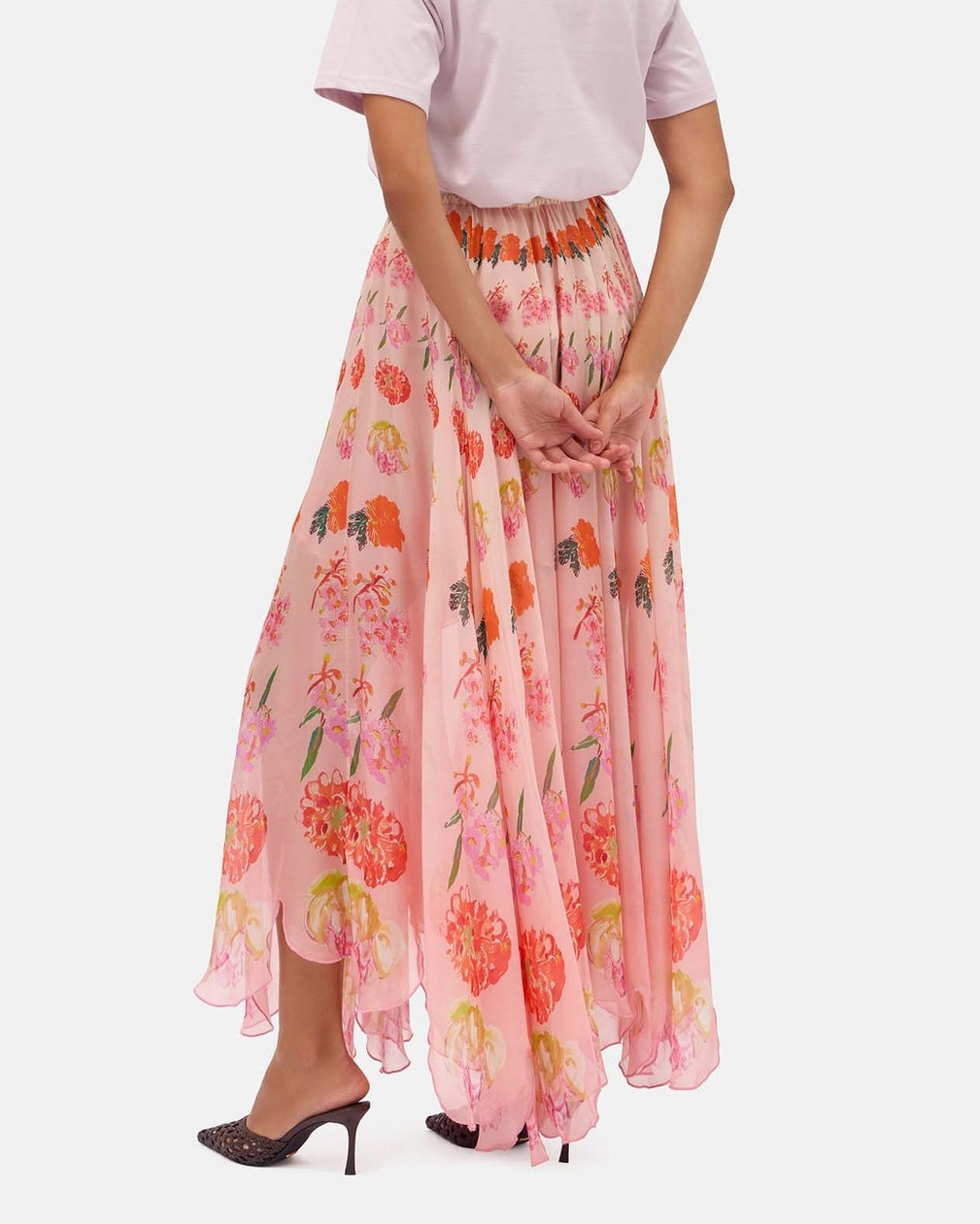 Pink Blossom Petal Skirt