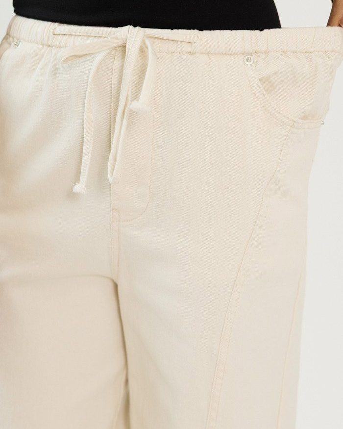 Exposed Seam Wide Leg Pants