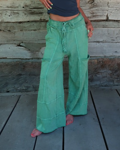 Evergreen Wide Leg Cargo Pant
