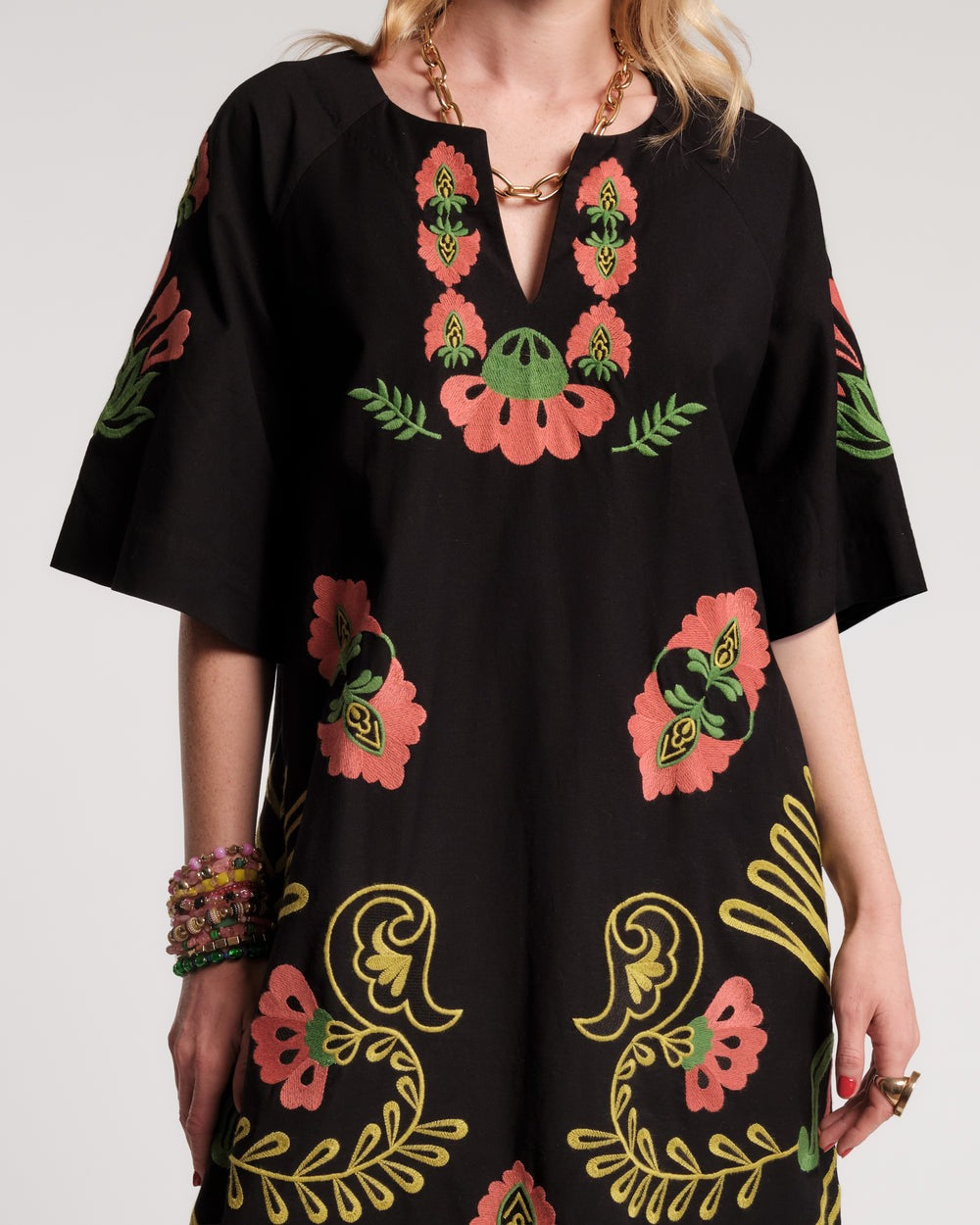 Embroidered Charming Caftan