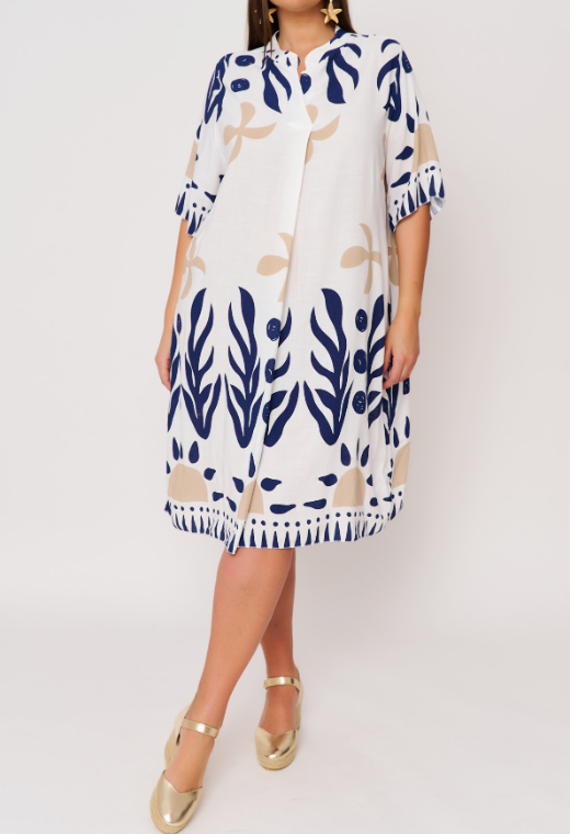 Flattering Floral Loose Dress