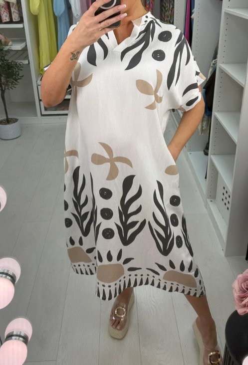Flattering Floral Loose Dress