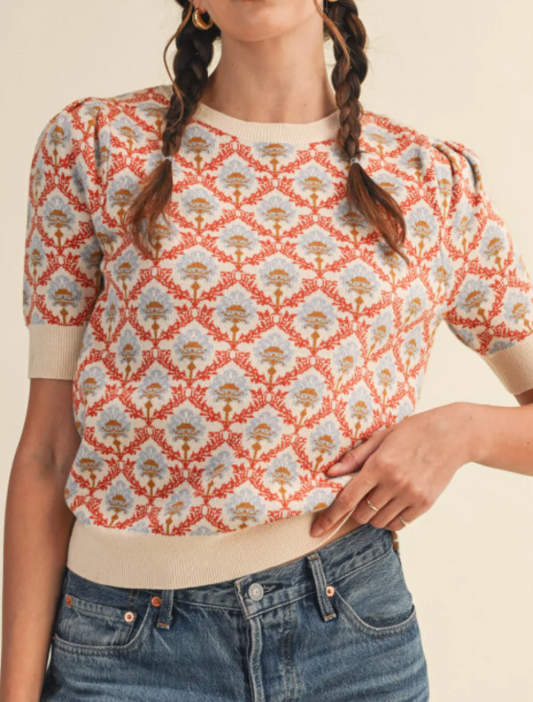 Chic Floral Sweater
