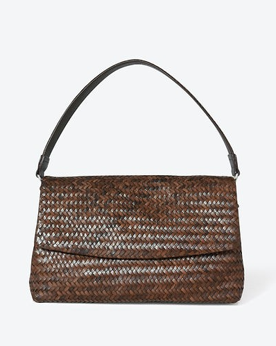 Woven Leather Crossbody Bag