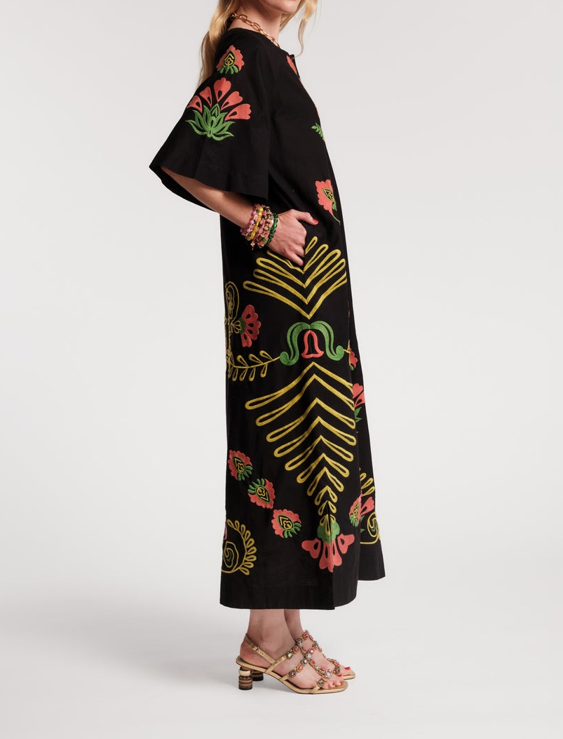 Embroidered Charming Caftan
