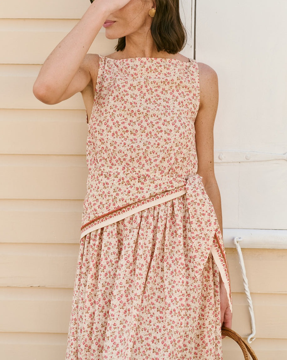 Floral Print Sleeveless Dress