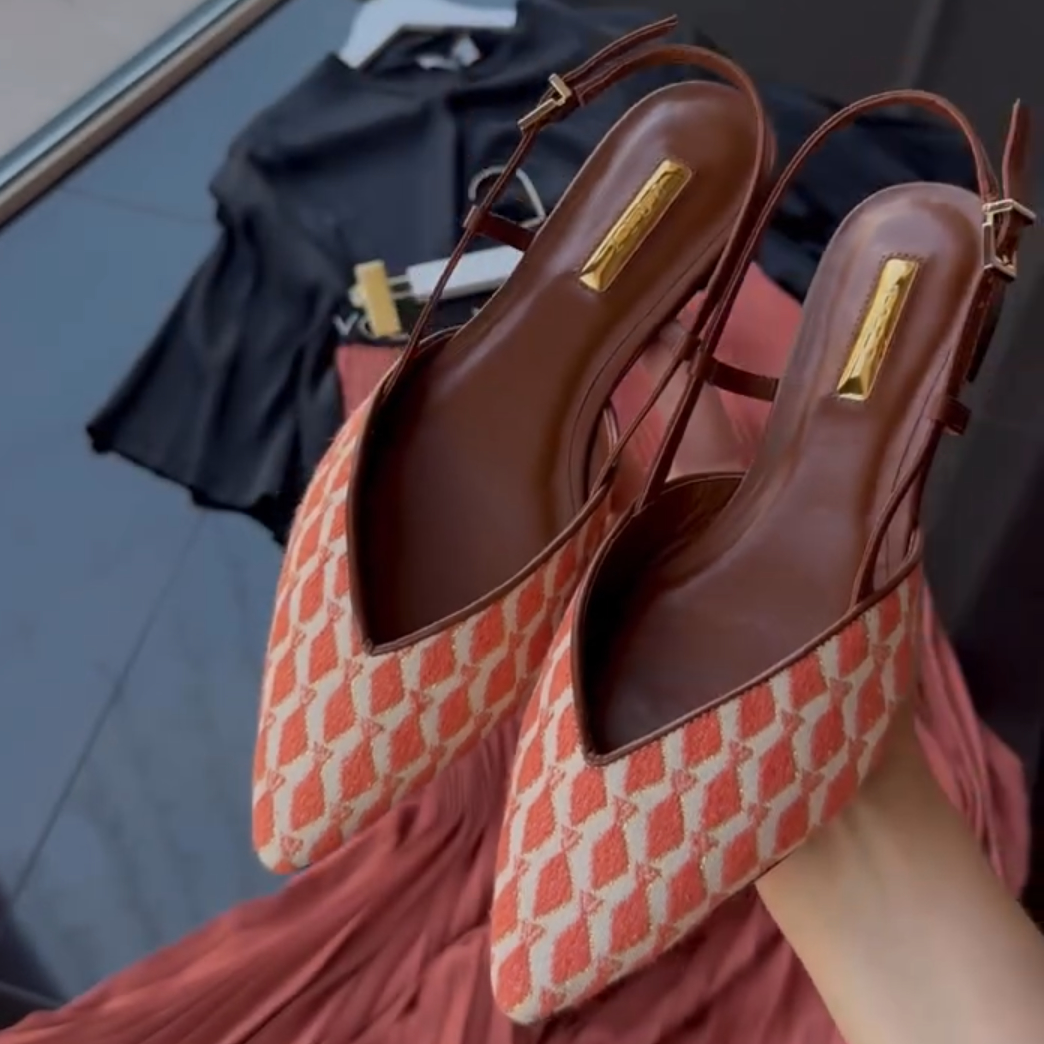 Women's Pointed-Toe Slingback Shoes