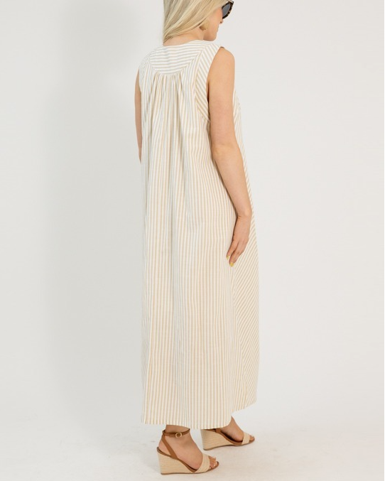 Becca Stripe Midi Dress