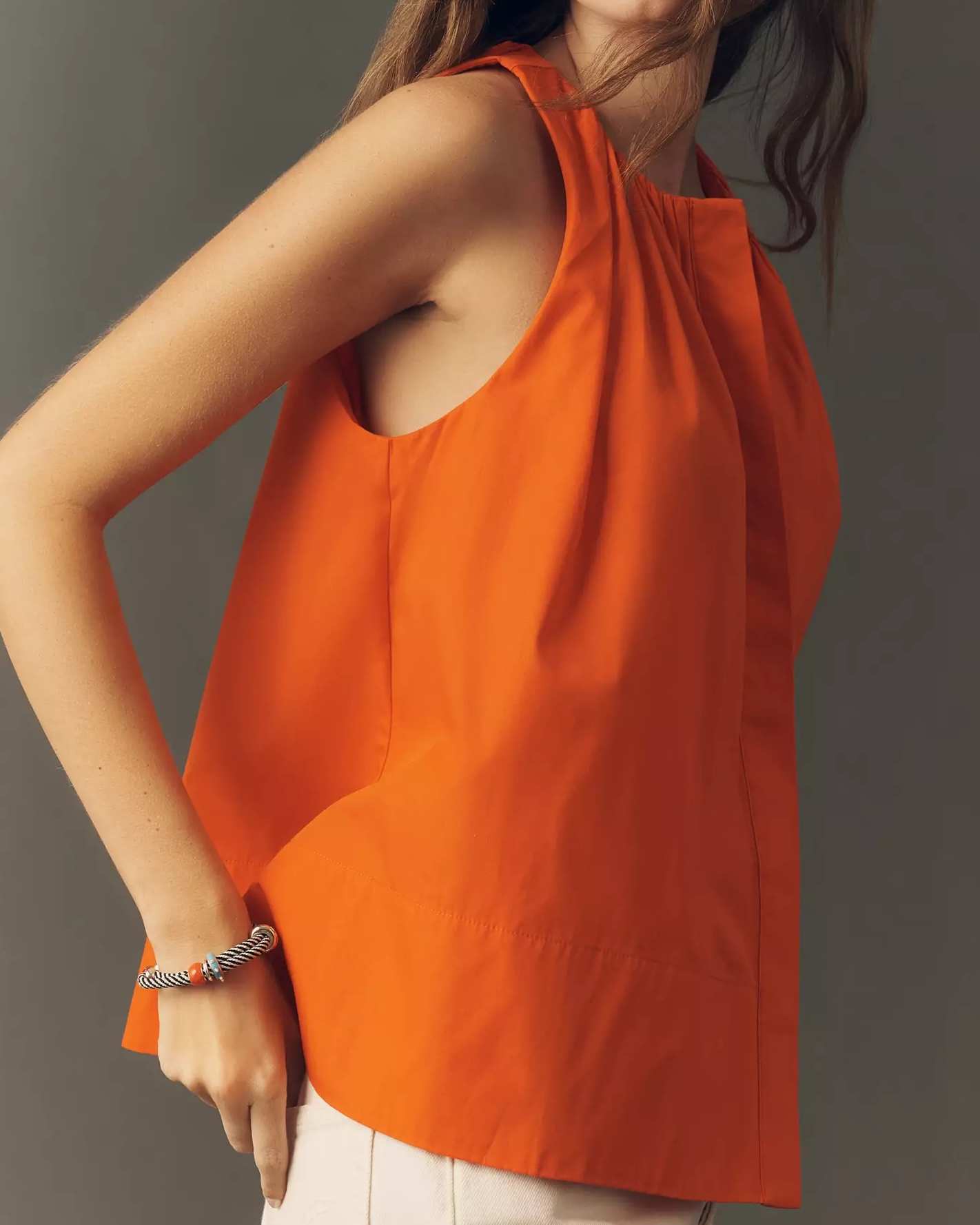 Cotton Sleeveless Swing Top