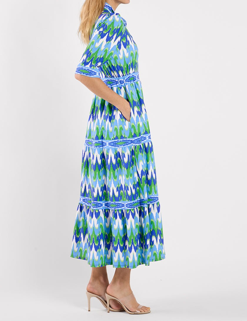 Candy 3/4 Sleeves Maxi Dress