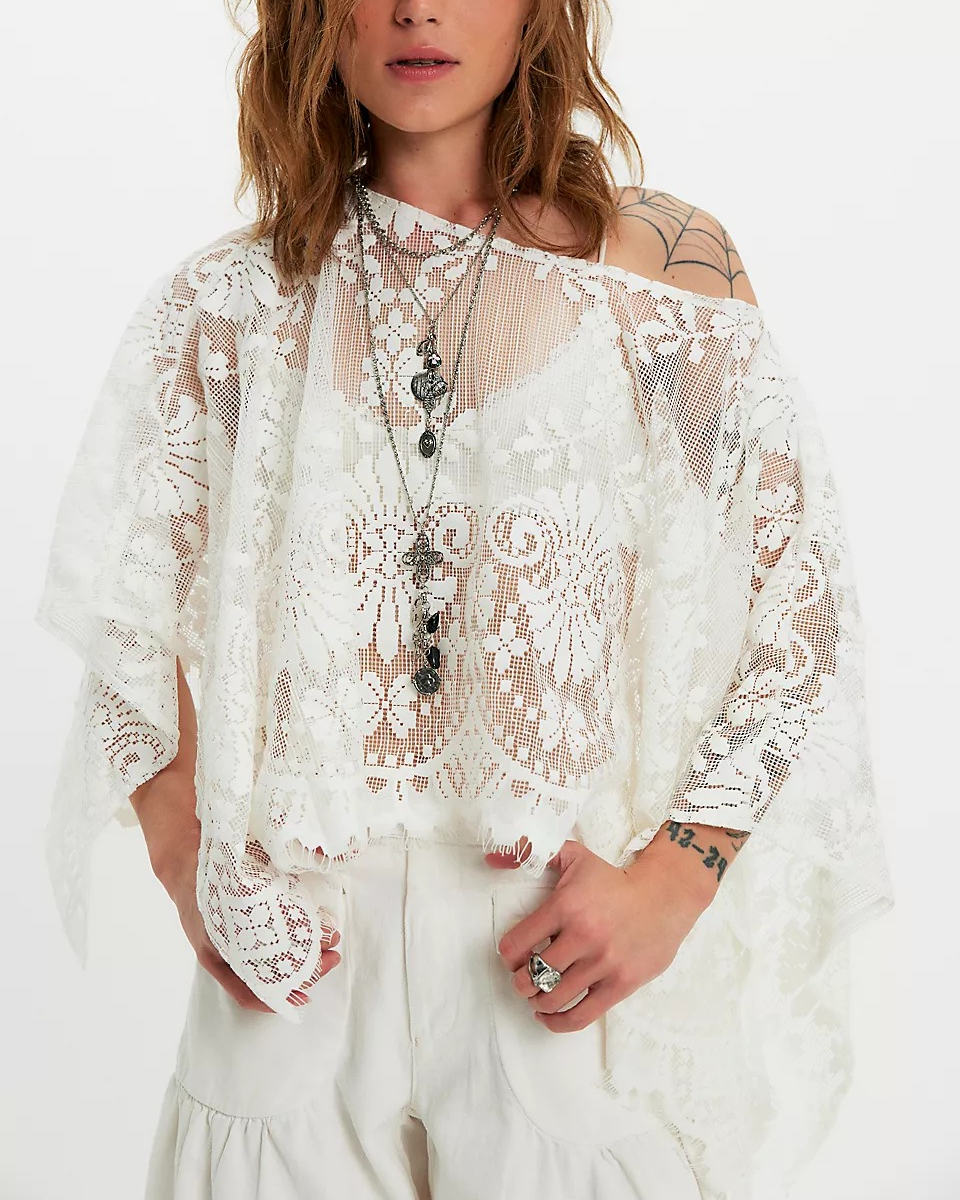 Malai Lace Poncho