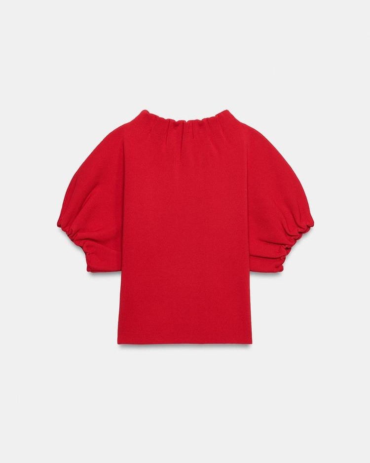 Gathered Knit Top