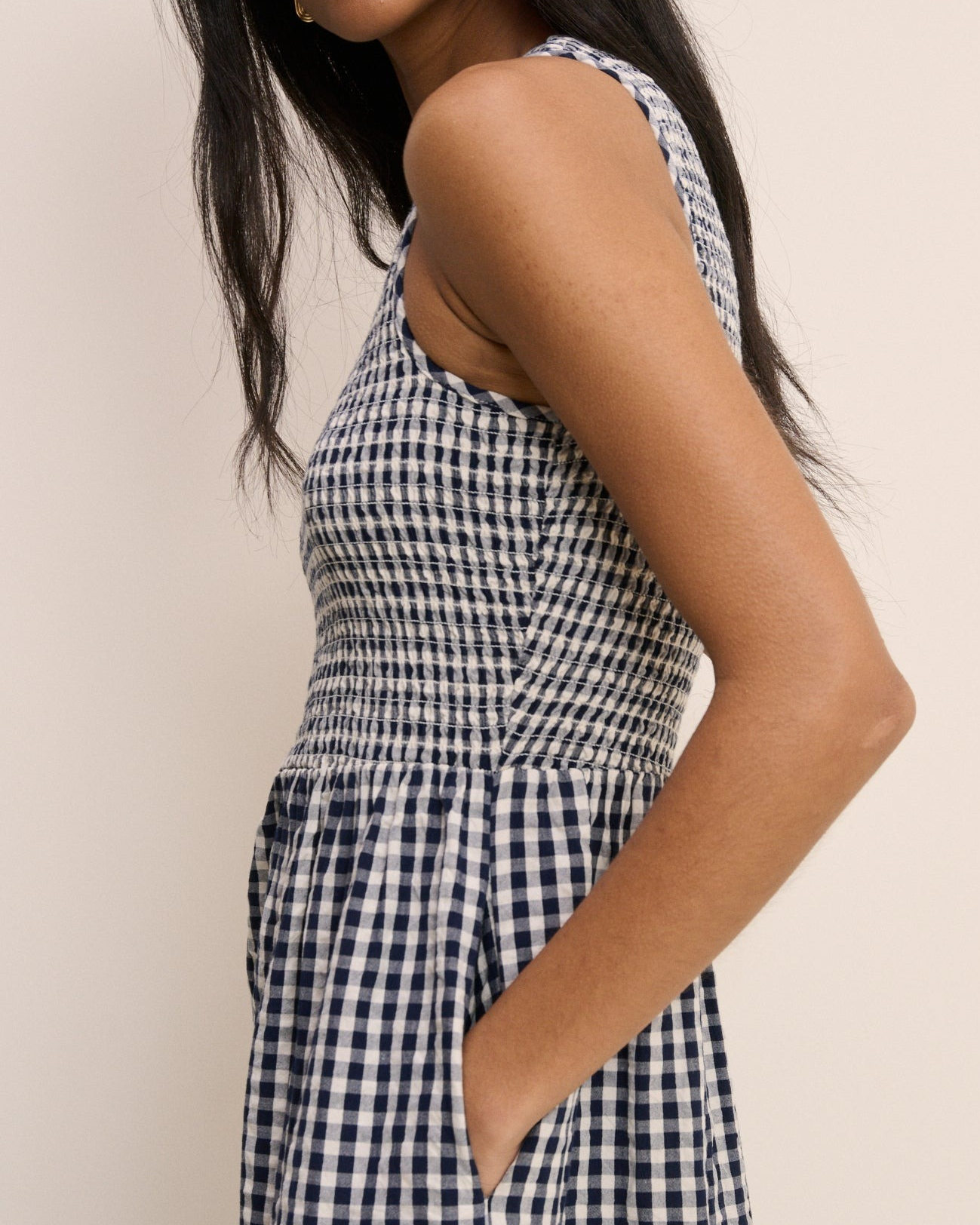 Gingham Sleeveless Charlie Midi Dress