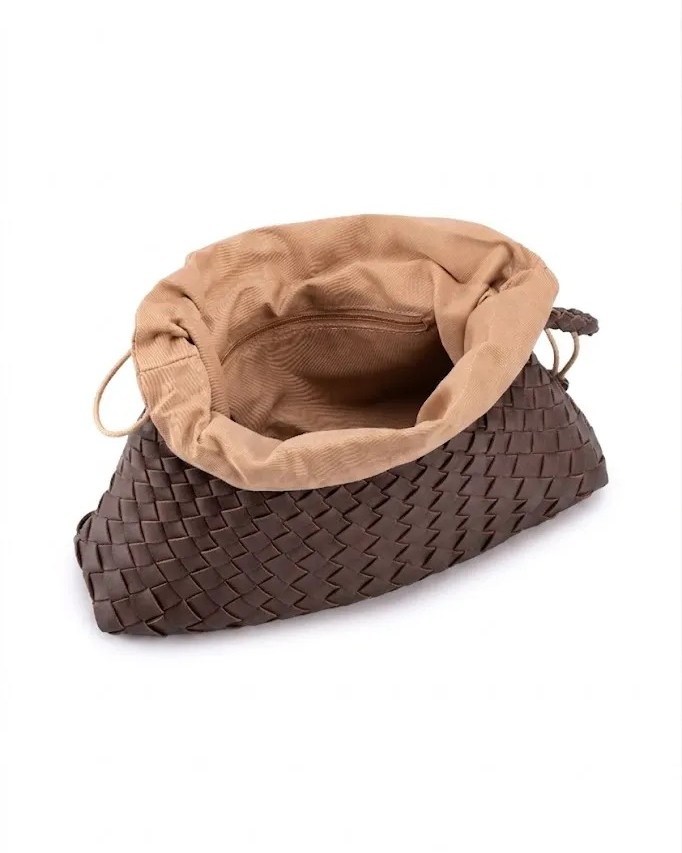Woven Leather Shoulder Bag