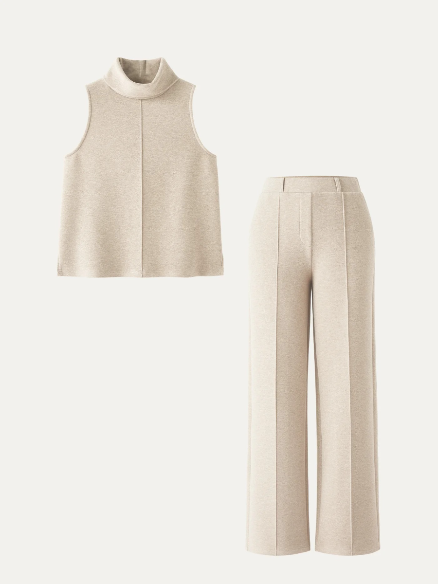 Neutral Knit Co-Ord Loungewear Set