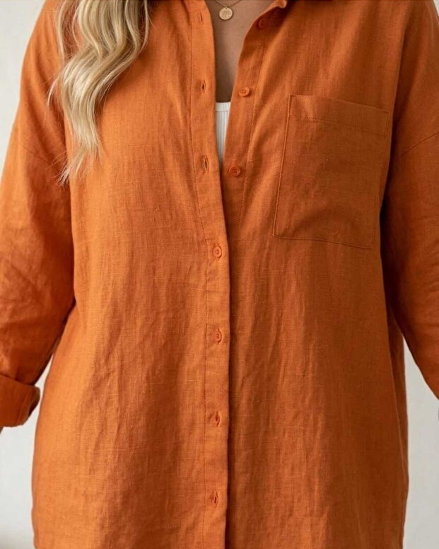 Oversized Linen Shirt