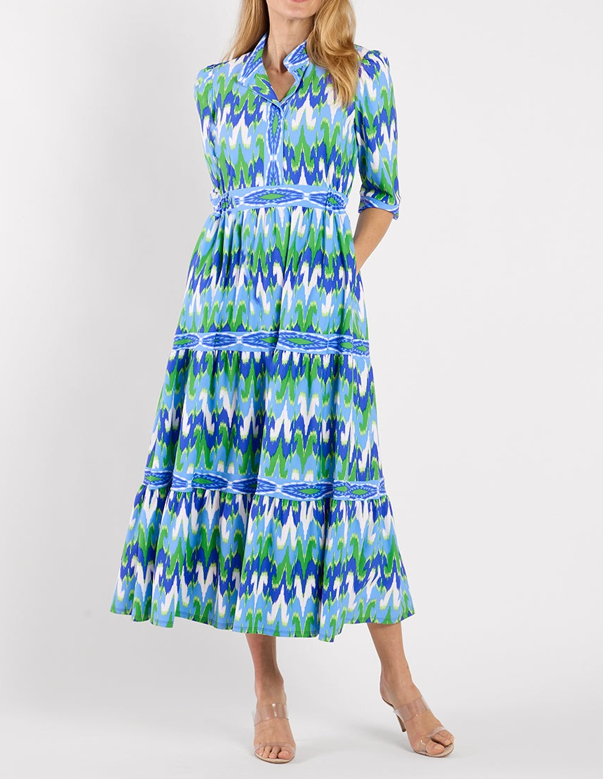 Candy 3/4 Sleeves Maxi Dress