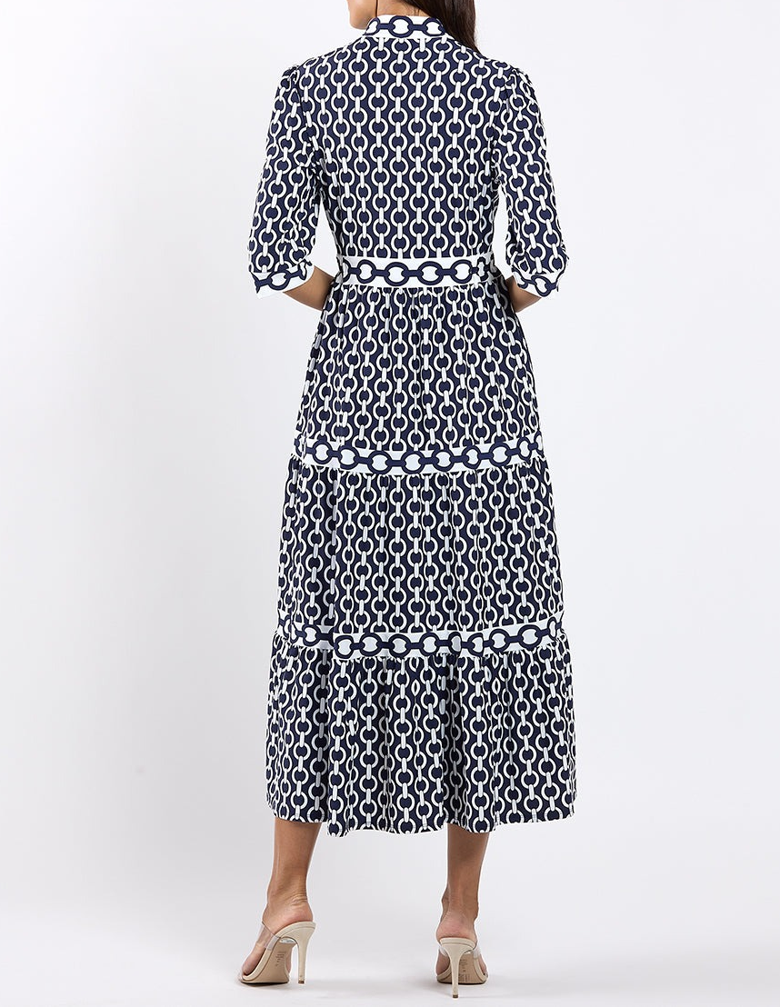 Candy 3/4 Sleeves Maxi Dress
