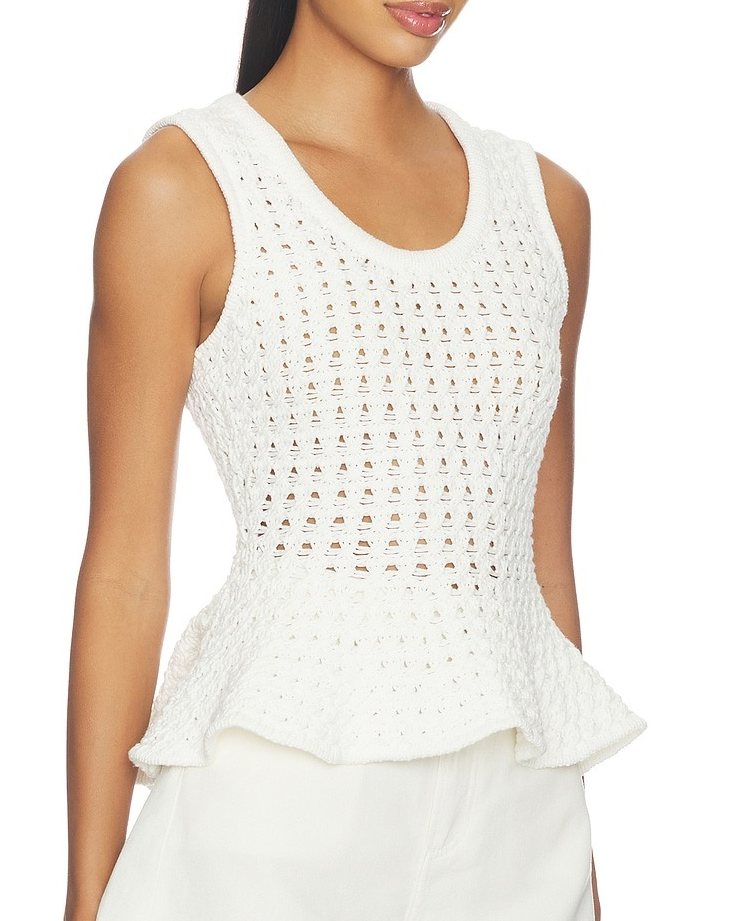 Openwork Sweater Tank