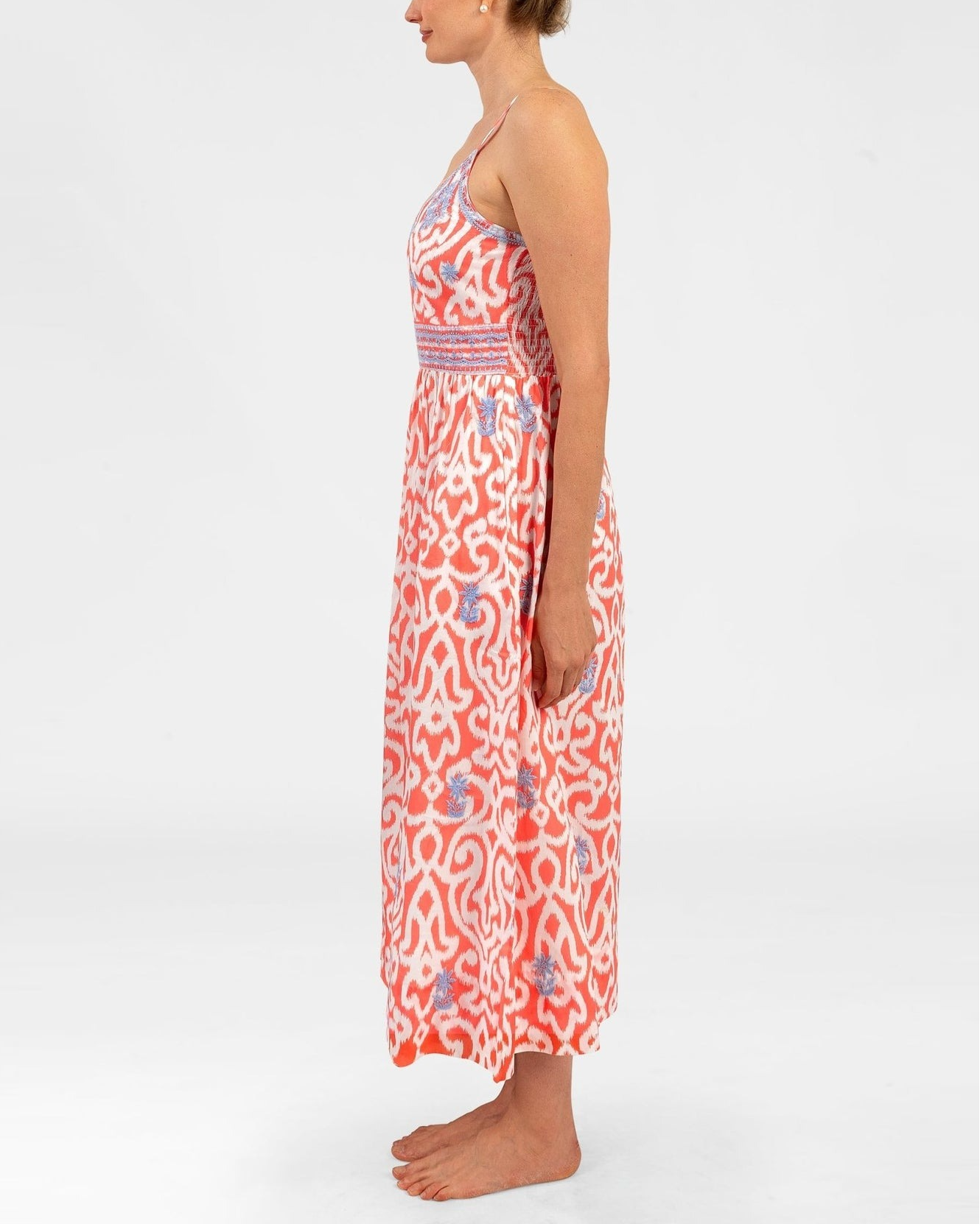 Embroidered Cotton Maxi Dress