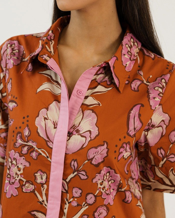 Cotton Floral Maxi Dress