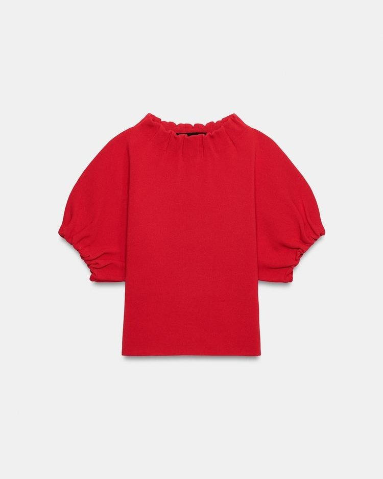 Gathered Knit Top