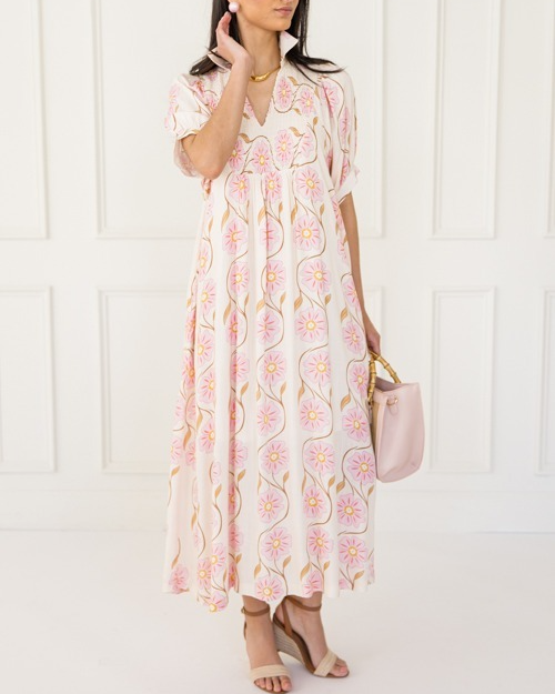 Floral Vines Maxi Dress