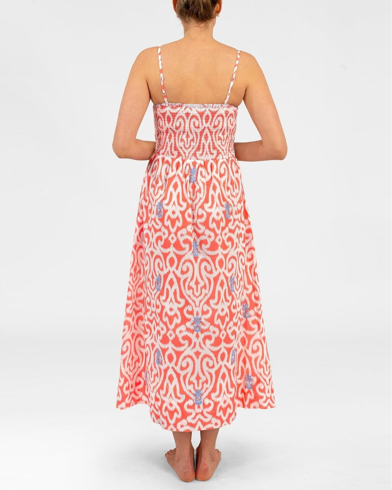Embroidered Cotton Maxi Dress