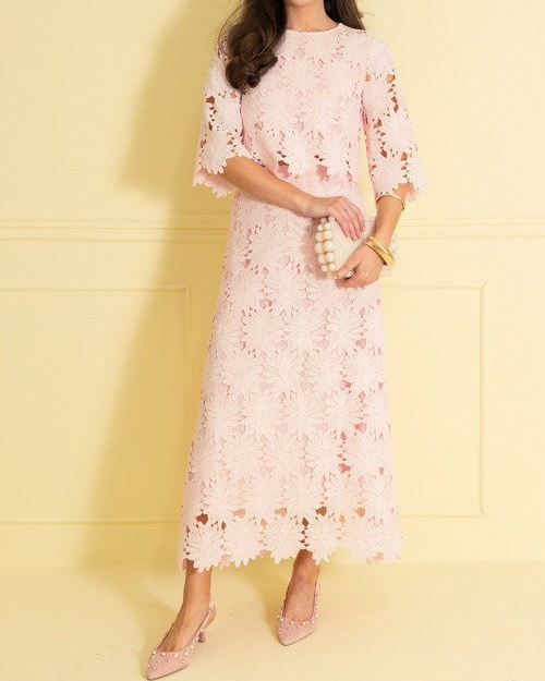 Gorgeous Lace Set, Baby Pink