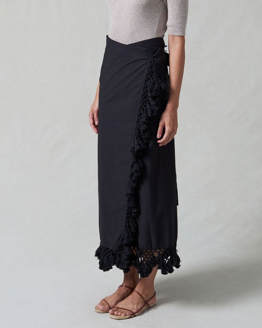 Crocheted Wrap Skirt