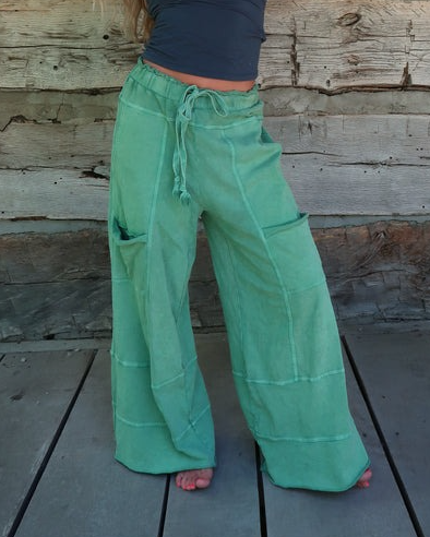 Evergreen Wide Leg Cargo Pant